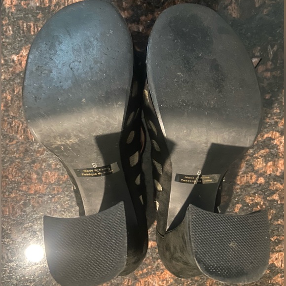 Jeffrey Campbell Ibiza Black Suede Heels with sheer mesh designs - Picture 14 of 16